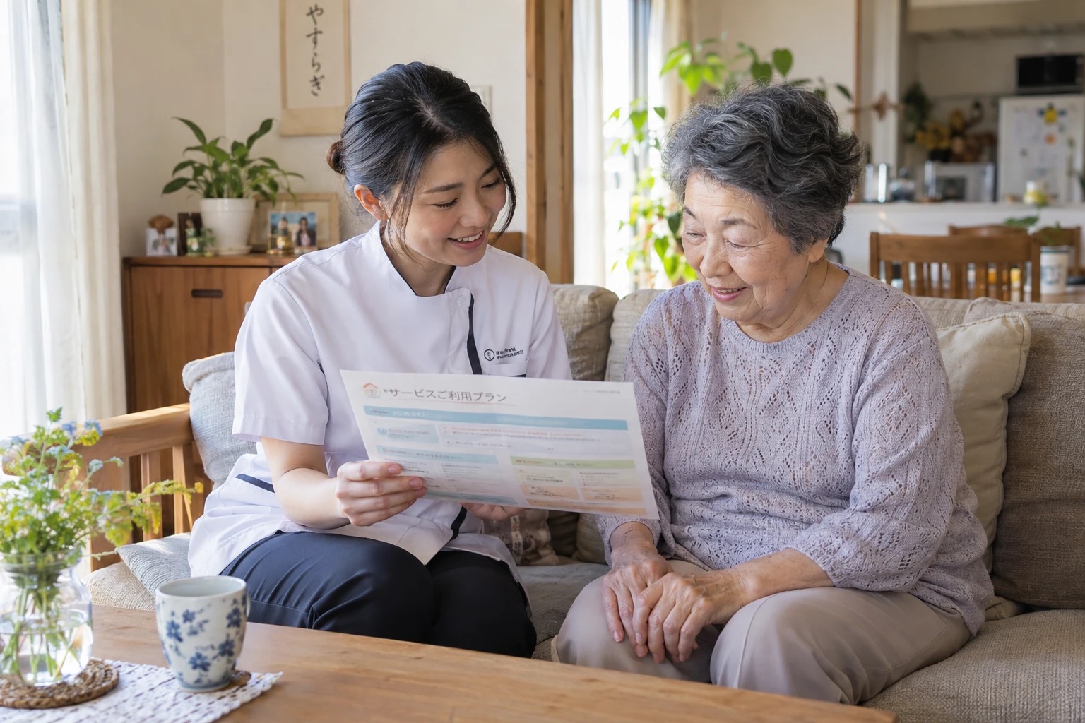 無料体験会でサービス内容をご説明する様子